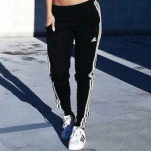 Adidas Skinny Leg Soccer Track Pants Size Small